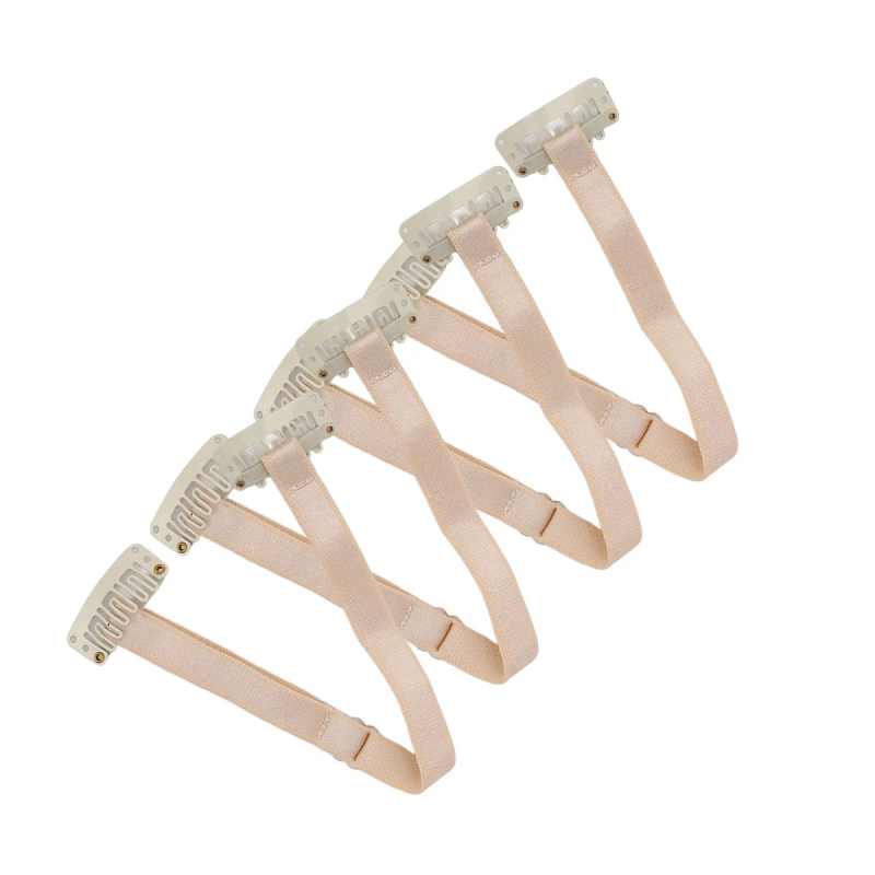 Стягащи ленти за лице с 4 броя, еластични ленти за лице, регулируеми найлонови ленти за повдигане