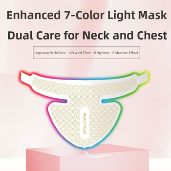 Kaklo grožio prietaisas su dideliu raudonos šviesos masyvu odos priežiūrai, fotonų atjauninimas, grožio instrumentas su raudona ir mėlyna šviesa kaklui balinti, senėjimą stabdantis prietaisas