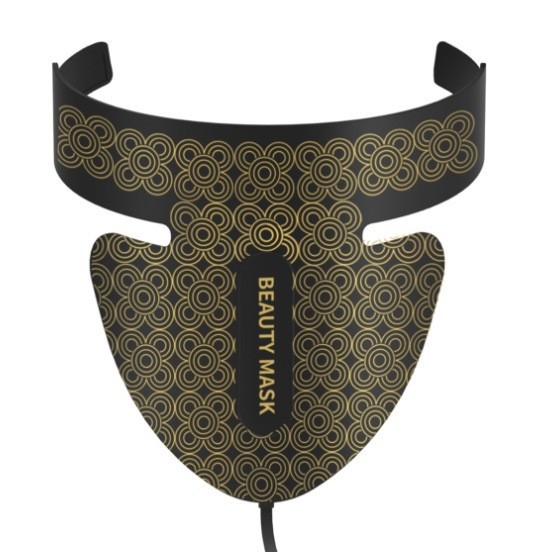 Kaklo grožio prietaisas su dideliu raudonos šviesos masyvu odos priežiūrai, fotonų atjauninimas, grožio instrumentas su raudona ir mėlyna šviesa kaklui balinti, senėjimą stabdantis prietaisas