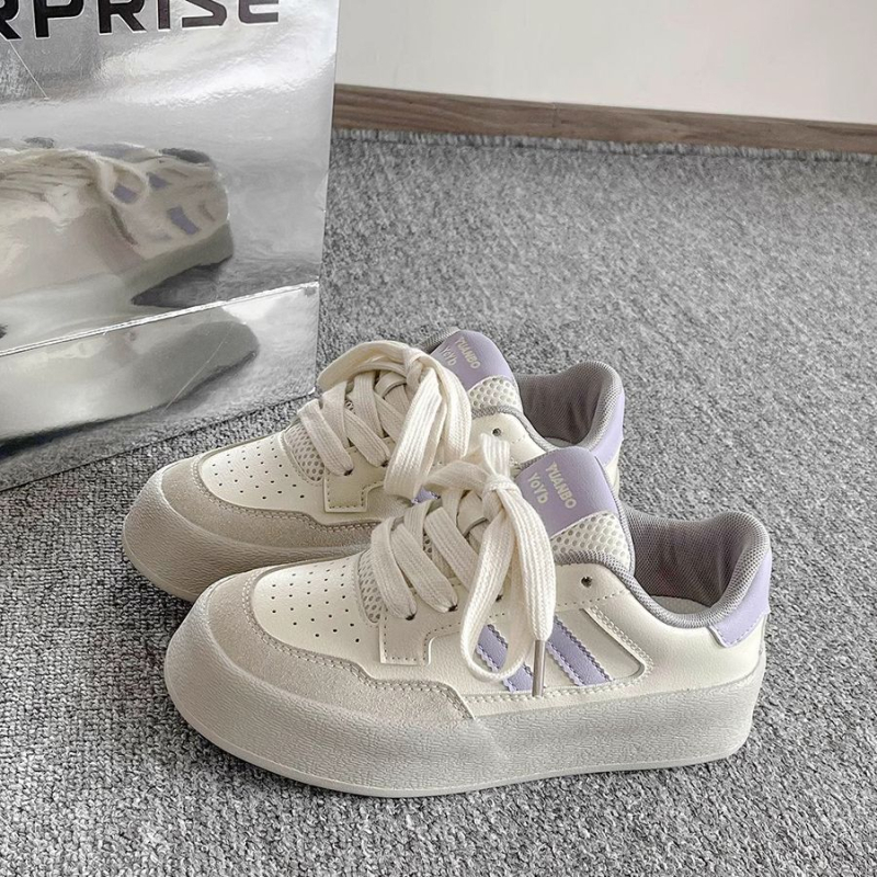 Дамски маратонки за тренировки 2025 Нова ниша Универсални обувки с дебела подметка, дишащи спортни обувки за ученици