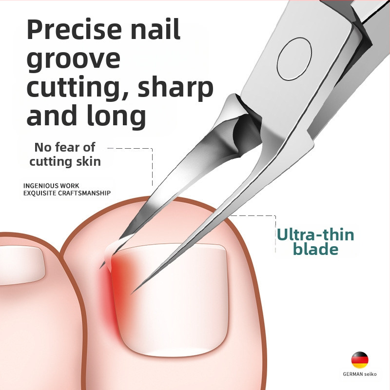 Нова нокторезачка за нокти, специални ножици за нокти, наклонени клещи за удължаване на устата, единични клещи за враснал нокът на крака, нокторезачки за педикюр