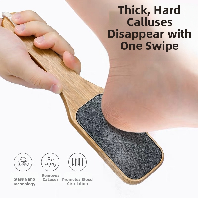 Drevená rukoväť CrossBorder Nano Glass File File to Removal Odstraňovač odumretej kože a mozoľov Pedikúra Pedikúra Leštenie nechtovej kožičky Brúsny kameň na nohy