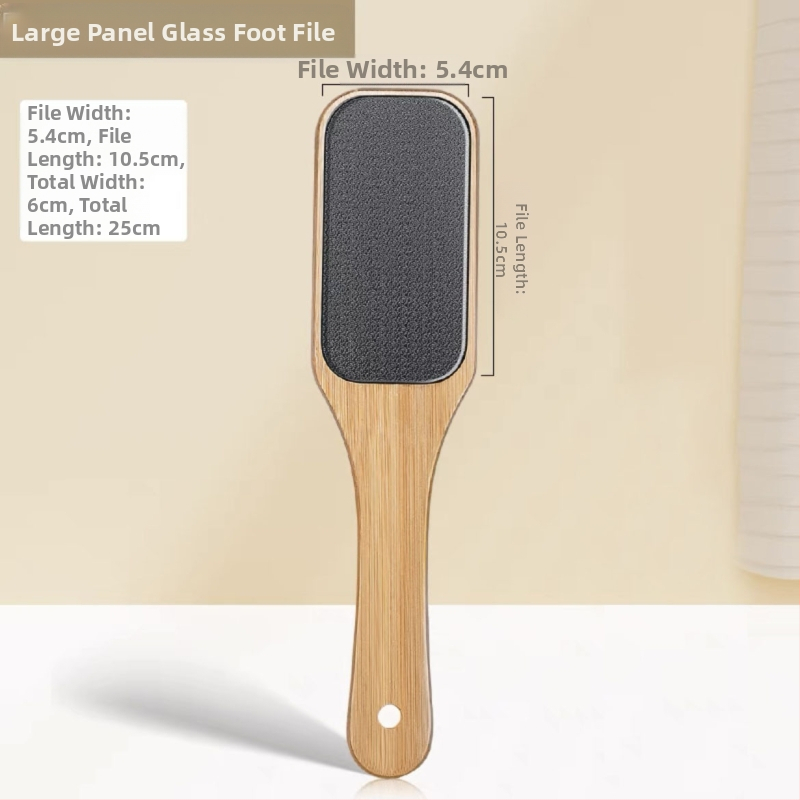 Puidust käepidemega nanoklaasist jalaviil surnud naha konnasilmade eemaldamiseks, pediküüriseade, küünenaha jalahõõrme jala lihvimiskivi