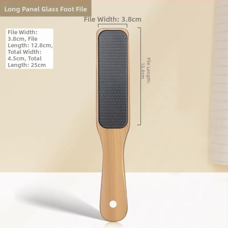 Puidust käepidemega nanoklaasist jalaviil surnud naha konnasilmade eemaldamiseks, pediküüriseade, küünenaha jalahõõrme jala lihvimiskivi