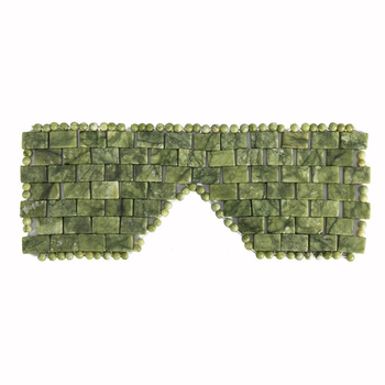 Μοντέρνα φυσική κουρτίνα ματιών από νεφρίτη, περιποίηση ματιών προσώπου, δοχείο ομορφιάς από νεφρίτη, πράσινο μασάζ, κουρτίνα ομορφιάς για την υγεία και τη φυσιοθεραπεία