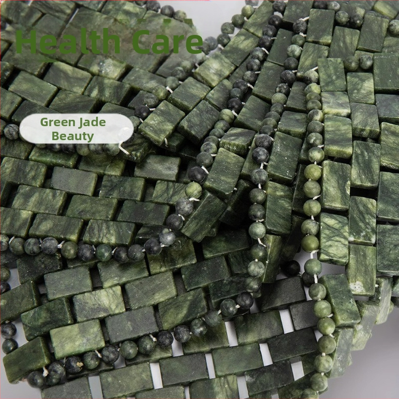 Модерна естествена нефритена завеса за очи, грижа за очите, нефритен контейнер за красота, зелен масажор, здравни грижи, козметична завеса, физиотерапия