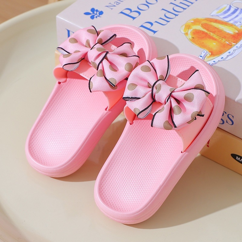 Vaikiškos šlepetės mažosioms princesėms mergaitėms, vasarinės, mažo ir vidutinio dydžio, vaikiški viršutiniai drabužiai, kaspinėliai, minkštas dugnas, mieli sandalai, vaikiškos šlepetės patalpoms