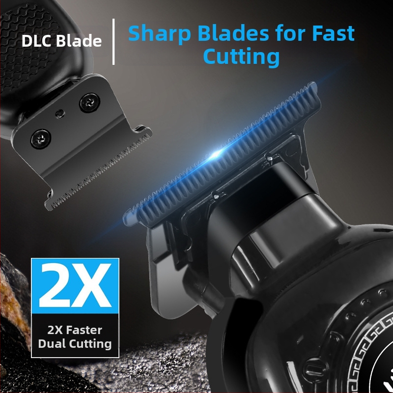 Машинка за гравиране на коса, електрическа самобръсначка, машинка за машинка за коса с маслена глава, LCD цифров дисплей, електрическа машинка за машинка за фризьорски салон