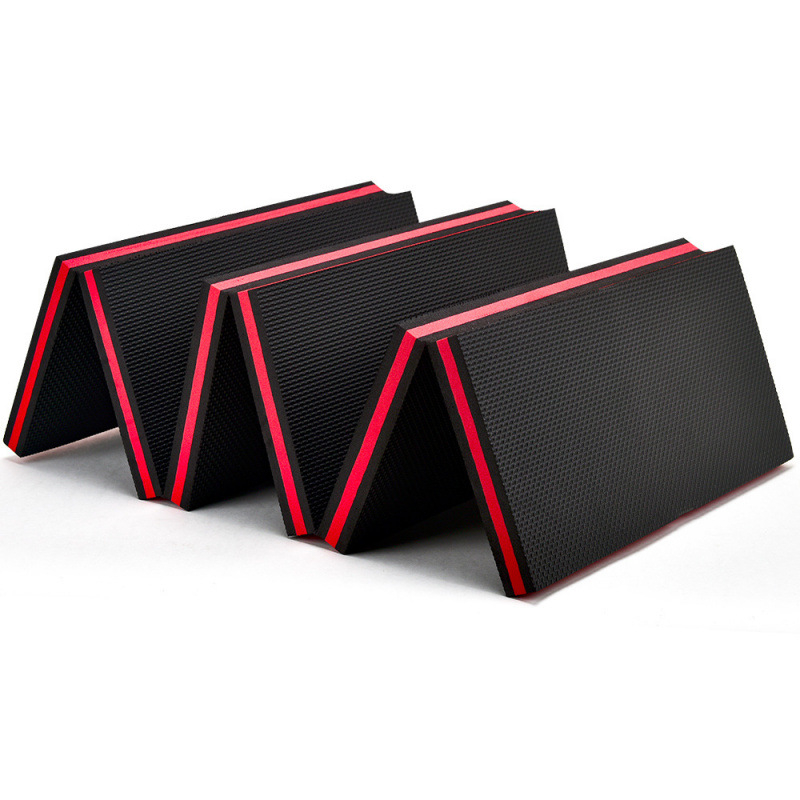 Сгъваема постелка от EVA, високоеластична, релефна, постелка за коленичене от EVA, противоплъзгаща се постелка за гараж, външна постелка за катерене с 60% сгъване, пяна за катерене