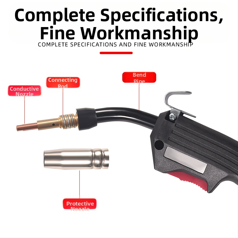 Безгазово двугаранционно заваряване 14AK заваръчен пистолет за домакински 220v интегриран малък заваръчен апарат аксесоари за флюсова заваръчна тел бързо вкарваща се заваръчна тел