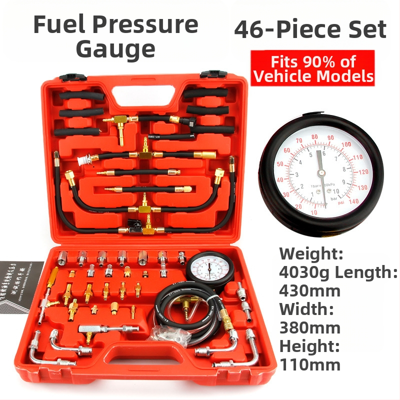 Tlakomer paliva do auta Noridun, tlakomer benzínu, nástroj na detekciu auta, nástroj na opravu auta, nástroj na údržbu auta