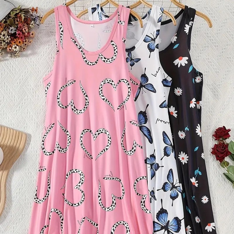 2025 m. Tarpvalstybinė Europa ir Amerika Užsienio prekyba „Amazon New Print Home Wear“ moteriški kombinezonai be nugaros, laisvi naktiniai drabužiai