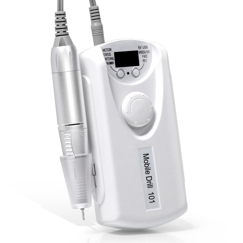 Įkraunamas 101 nagų šlifuoklis elektrinis nagų šlifuoklis su akumuliatoriaus nagų šlifuokliu nagų paviršiaus poliravimo nagų šalinimo įrankis