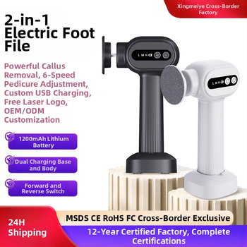 Naujas tarpvalstybinis produktas, skirtas negyvos odos pašalinimui, vandeniui atsparus pedikiūro aparatas, nuospaudos, 6 greičių pedikiūras su pagrindu, gamintojo elektrinis pėdų šlifuoklis