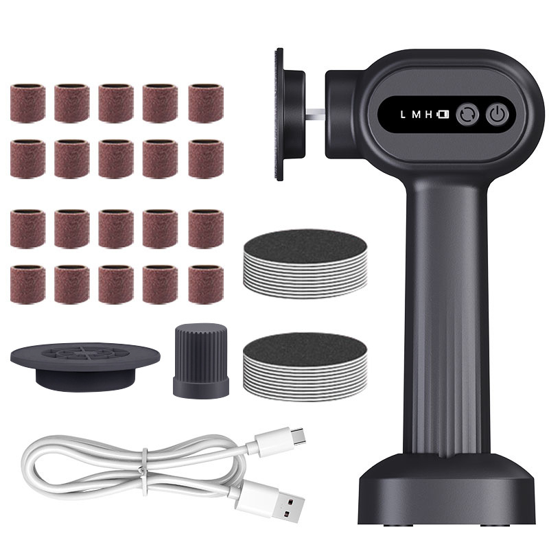 Naujas tarpvalstybinis produktas, skirtas negyvos odos pašalinimui, vandeniui atsparus pedikiūro aparatas, nuospaudos, 6 greičių pedikiūras su pagrindu, gamintojo elektrinis pėdų šlifuoklis