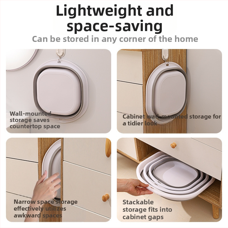 Преносим силиконов сгъваем леген, голям удебелен леген за миене на зеленчуци, студентско общежитие, пластмасов леген за крака, многофункционален леген за миене на лице