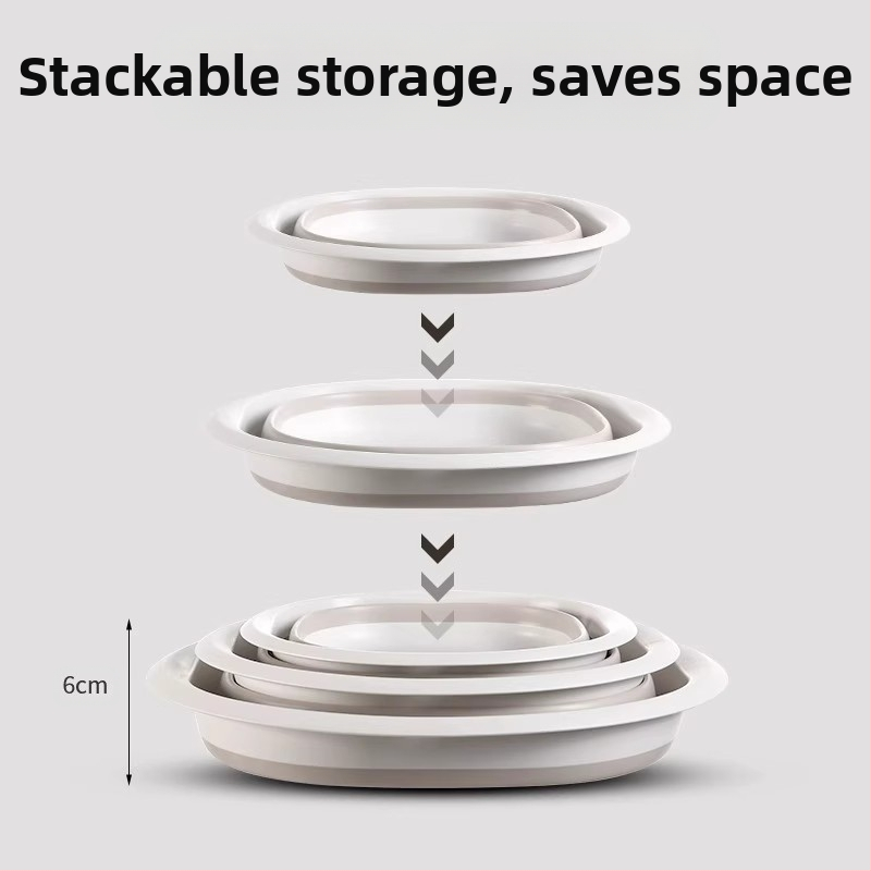 Преносим силиконов сгъваем леген, голям удебелен леген за миене на зеленчуци, студентско общежитие, пластмасов леген за крака, многофункционален леген за миене на лице