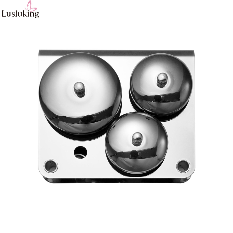 Комплект от 3 части от неръждаема стомана за дизайн на нокти, кристална чаша за течна пудра с капак, дезинфекцираща подопаковка, контейнер за дезинфекцираща чаша