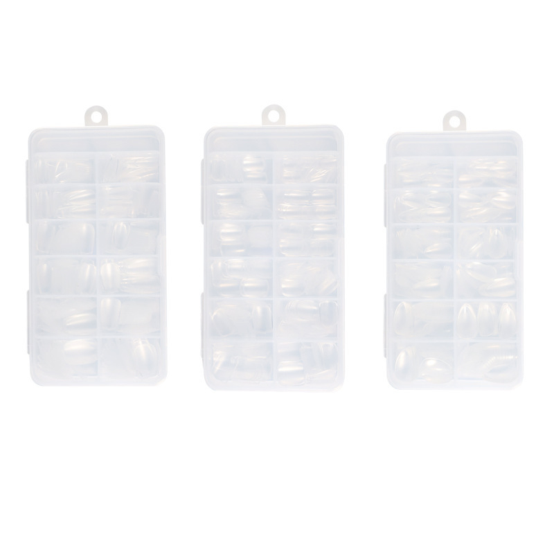 Лак за нокти сгъваем безшевен лист за нокти, гланцово матирано ултратънко удължаване на фалшиви нокти, 240 броя, кутия с лист за нокти