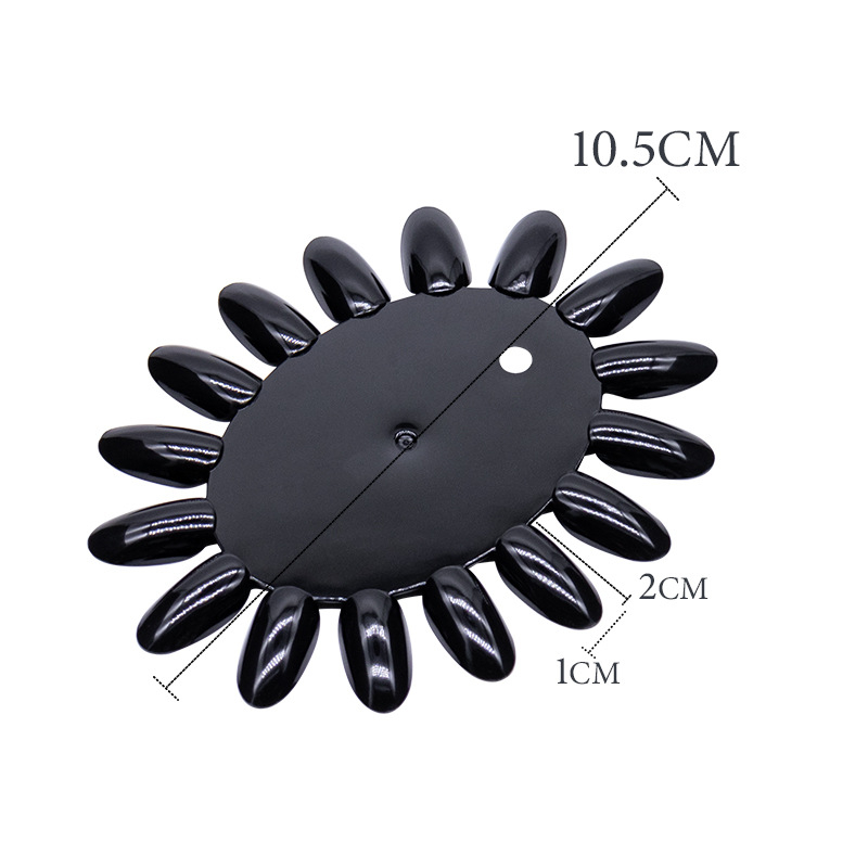 Овална цветна карта за форми за нокти, 16 цвята, малка овална цветна карта за нокти, цветна карта за нокти