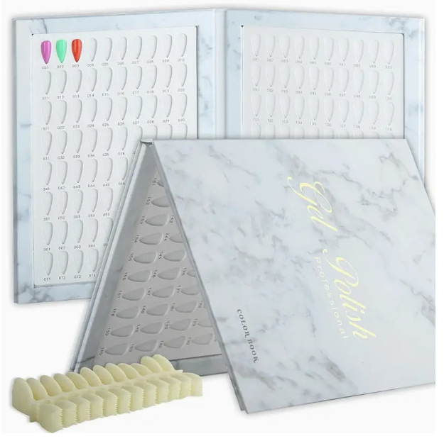 Инструменти за ноктопластика на едро, рамка за снимки, табло за показване на мостри, прахоустойчив лак за нокти, гел, цветна карта, карта за ноктопластика 160 цвята