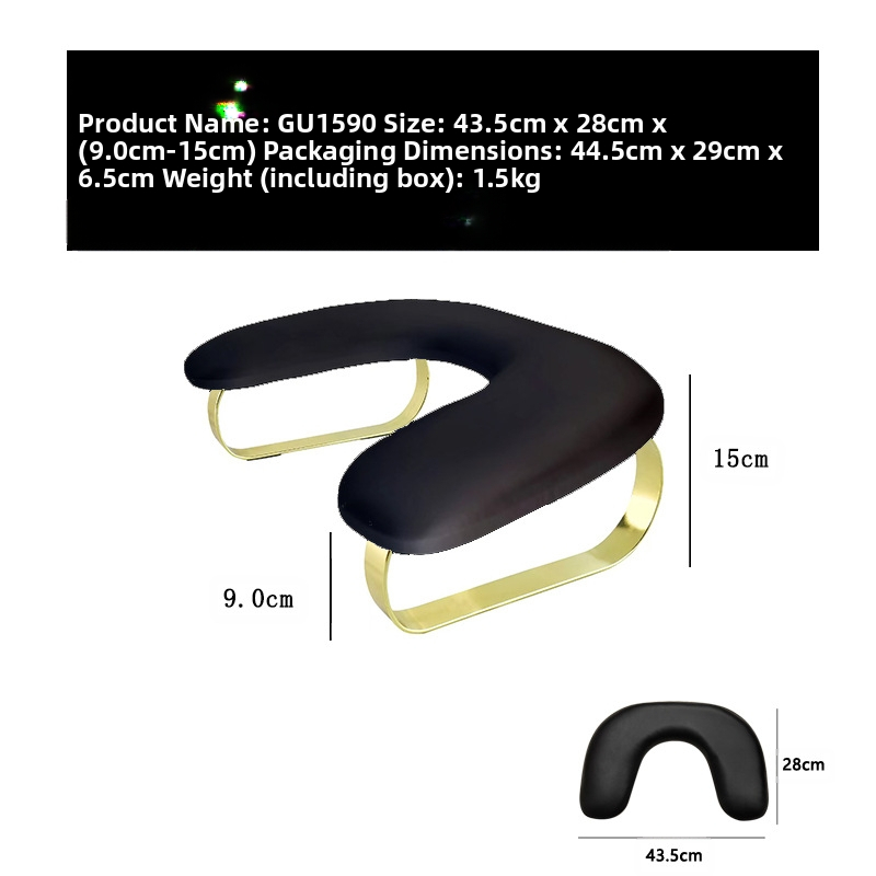 Ruský manikúrny vankúš na ruku v tvare motýľa v tvare U GU1590, kovová noha, odnímateľný skosený vankúš na pohovku, špeciálny pre salón nechtového umenia