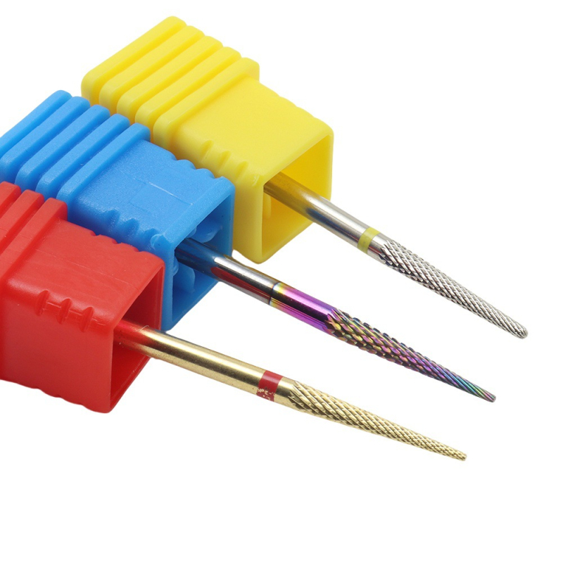 3 typy galvanicky pokovovaných presných leštiacich hlavíc z volfrámovej ocele na odstraňovanie nechtov, odstraňovanie odumretej kože, gravírovanie a brúsenie, rotačný pilník na manikúru