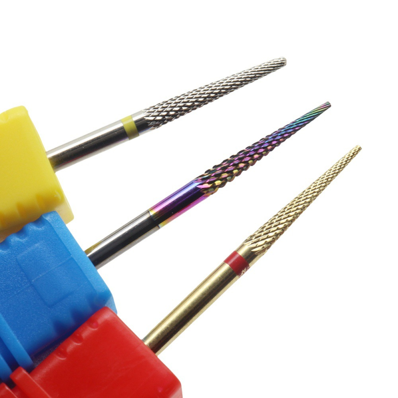 3 typy galvanicky pokovovaných presných leštiacich hlavíc z volfrámovej ocele na odstraňovanie nechtov, odstraňovanie odumretej kože, gravírovanie a brúsenie, rotačný pilník na manikúru