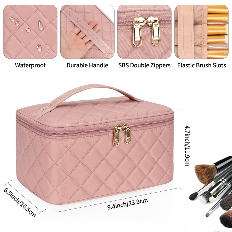 Преносима козметична чанта с голям капацитет Amazon, водоустойчива и удобна чанта за пране, модна преносима чанта за съхранение с висок смисъл