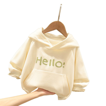 Laste kampsunid Poiste ja tüdrukute kevad- ja sügisrõivaste särk Beebi kapuutsiga pluus Laste sametist Korea stiilis moodsad riided