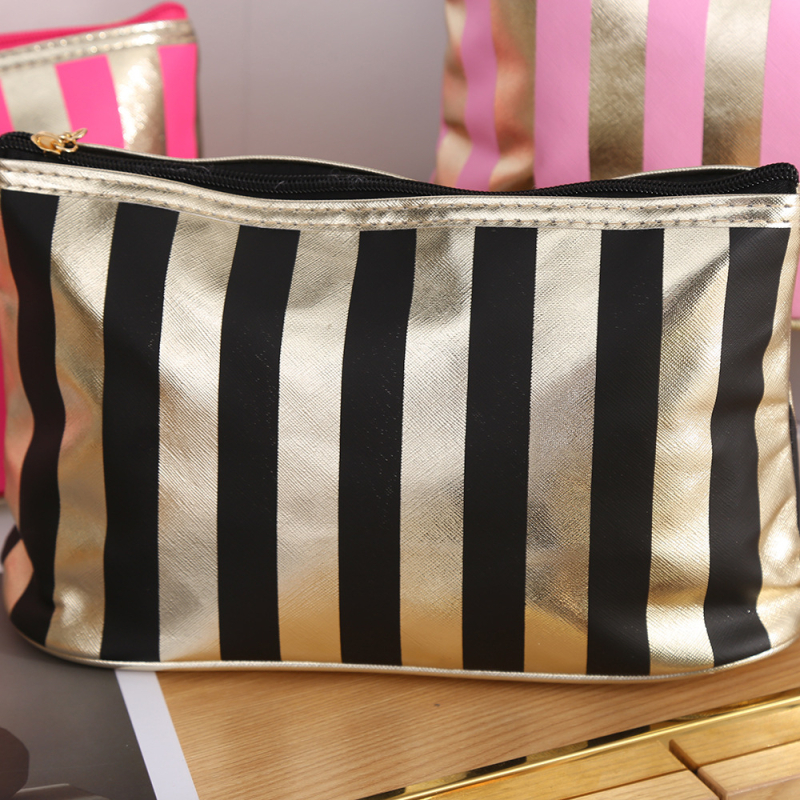 Преносима раирана козметична чанта, цветна чанта в Пном Пен, мини преносима козметична чанта за съхранение, водоустойчива дамска чанта