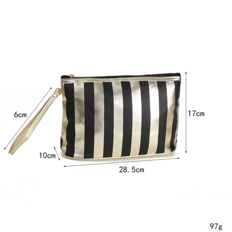 Преносима раирана козметична чанта, цветна чанта в Пном Пен, мини преносима козметична чанта за съхранение, водоустойчива дамска чанта