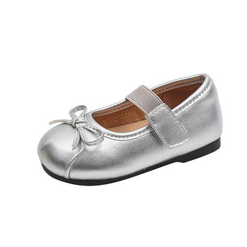 Tüdrukute nahast kingad beebitüdrukute printsessikingad 2025. aasta kevad- ja sügiskingad uued pehme tallaga balletikingad laste üheosalised kingad laste esinemiskingad