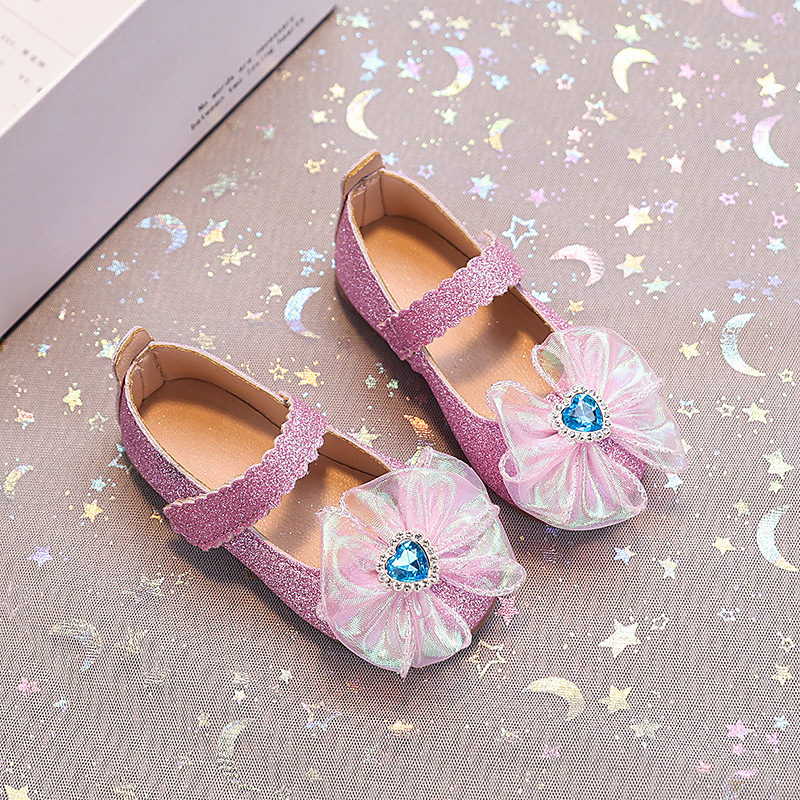 Jaunas bērnu princeses kurpes meitenēm korejiešu stila ziedu bērnu ādas kurpes neslīdošas elpojošas pavasara bērnu kurpes