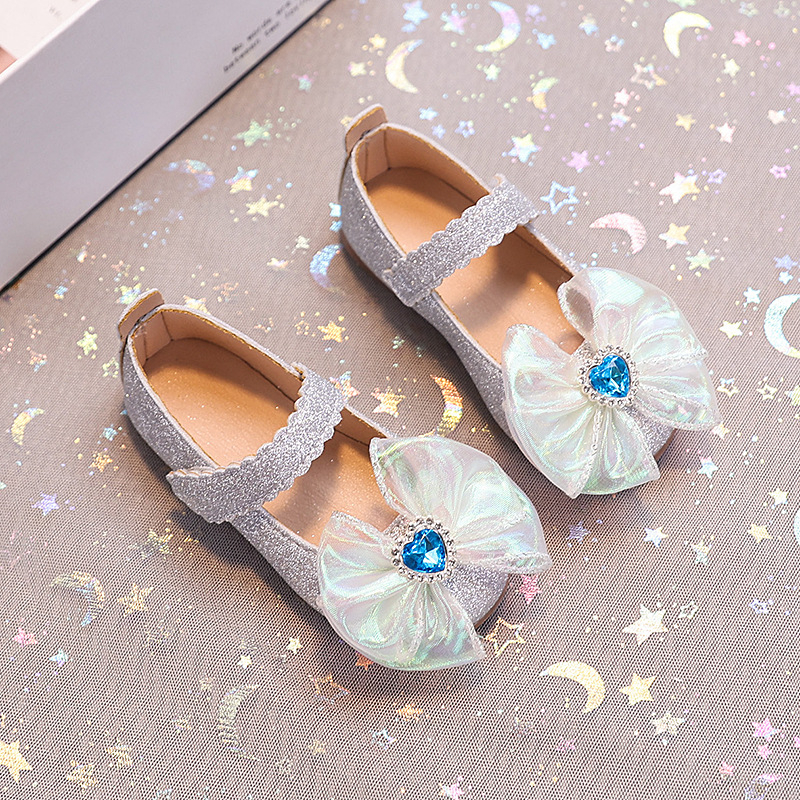 Jaunas bērnu princeses kurpes meitenēm korejiešu stila ziedu bērnu ādas kurpes neslīdošas elpojošas pavasara bērnu kurpes