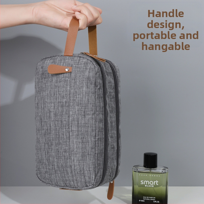 Katiónová cestovná úložná taška, delená toaletná taška, prenosná kozmetická taška s veľkou kapacitou, pánska služobná cesta