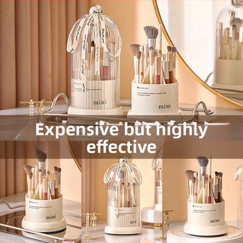 Pöörlev kosmeetikatoodete hoiukarp, mitmekihiline kulmupliiatsi hoiusilinder, lauaarvuti tualettlaud, pliiatsihoidja, huulepulk, mitmesuguste esemete hoiuriiul