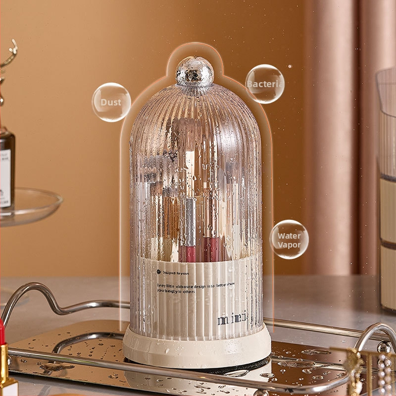 Rotačný úložný box na kozmetiku, viacvrstvový úložný valec na pero na obočie, stolový toaletný stolík, držiak na pero, úložný stojan na rúž, rôzne drobnosti