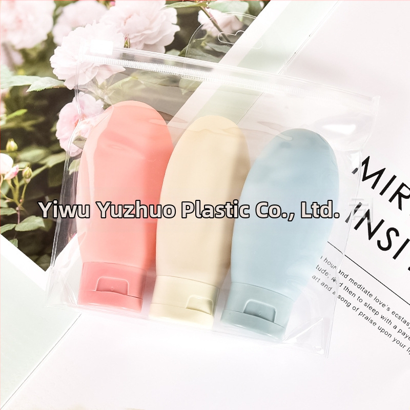 Cestovné plnenie do fliaš obrátená fľaša farebná fúkaná prázdna fľaša z mäkkého plastu 60 ml emulzia cestovné plnenie do fliaš