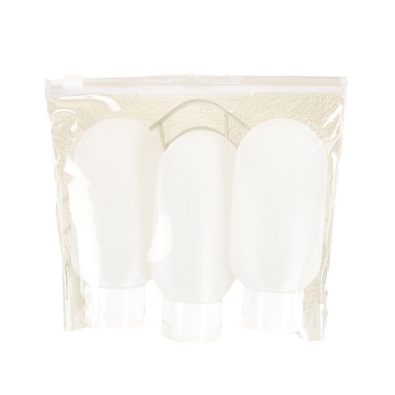 Kelioninis buteliukas su apverstu spalvotu buteliuku, pūsto liejimo būdu, tuščias buteliukas, minkštas plastikinis, 60 ml emulsinis kelioninis buteliukas su buteliuku