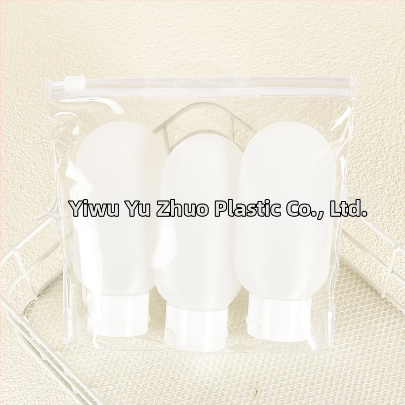 Kelioninis buteliukas su apverstu spalvotu buteliuku, pūsto liejimo būdu, tuščias buteliukas, minkštas plastikinis, 60 ml emulsinis kelioninis buteliukas su buteliuku