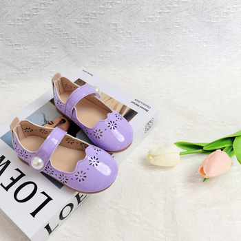 Кожени обувки за момичета, пролет/есен, нови детски равни обувки с плитка уста, мека подметка, обувки за спорт, британски стил, принцеси за момичета