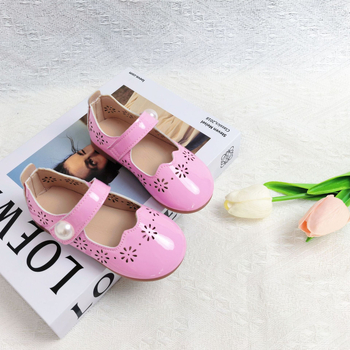 Кожени обувки за момичета, пролет/есен, нови детски равни обувки с плитка уста, мека подметка, обувки за спорт, британски стил, принцеси за момичета