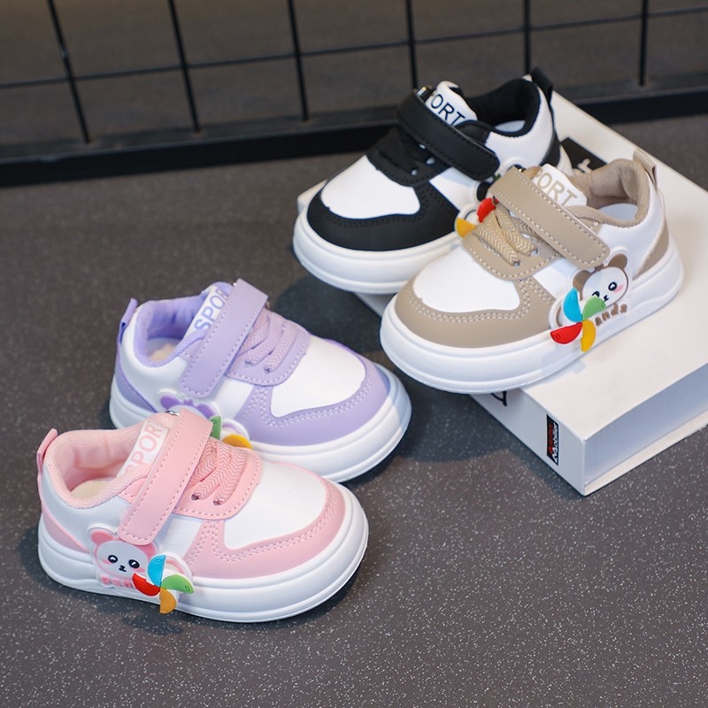 Детски обувки за малки деца, средно високи, дишащи, устойчиви на износване, ежедневни обувки за момичета, маратонки за момчета, детски обувки за пролет и есен