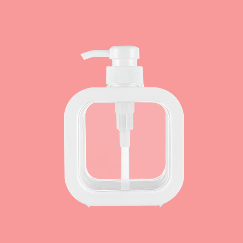 Tarpvalstybinis permatomas dozavimo butelis vonios kambario rankų dezinfekavimo priemonės dozavimo butelis plastikinis presuojamas butelis vizualinis losjonas dušo želė tuščias butelis