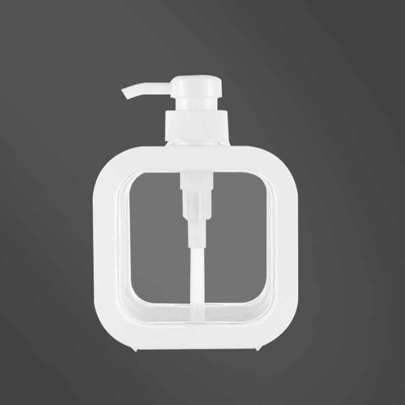 Tarpvalstybinis permatomas dozavimo butelis vonios kambario rankų dezinfekavimo priemonės dozavimo butelis plastikinis presuojamas butelis vizualinis losjonas dušo želė tuščias butelis
