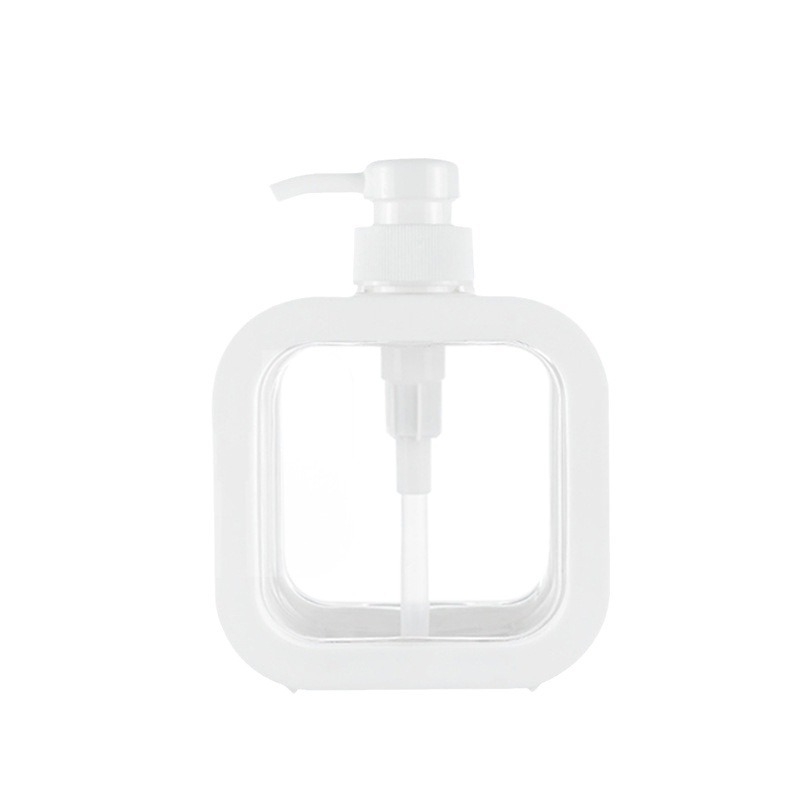Tarpvalstybinis permatomas dozavimo butelis vonios kambario rankų dezinfekavimo priemonės dozavimo butelis plastikinis presuojamas butelis vizualinis losjonas dušo želė tuščias butelis