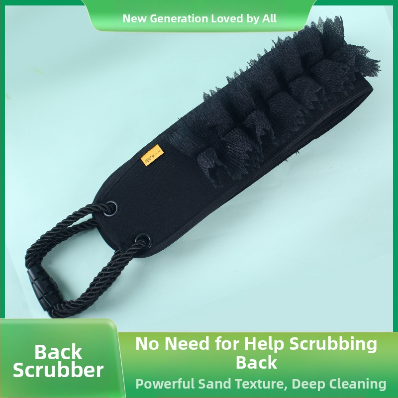 Dlhý uterák na trenie, špeciálny domácnosť, dvojité použitie, Rabe, uterák na trenie do kúpeľa, artefakt, kefa do kúpeľa, kvetinový chrbát, 2 v 1