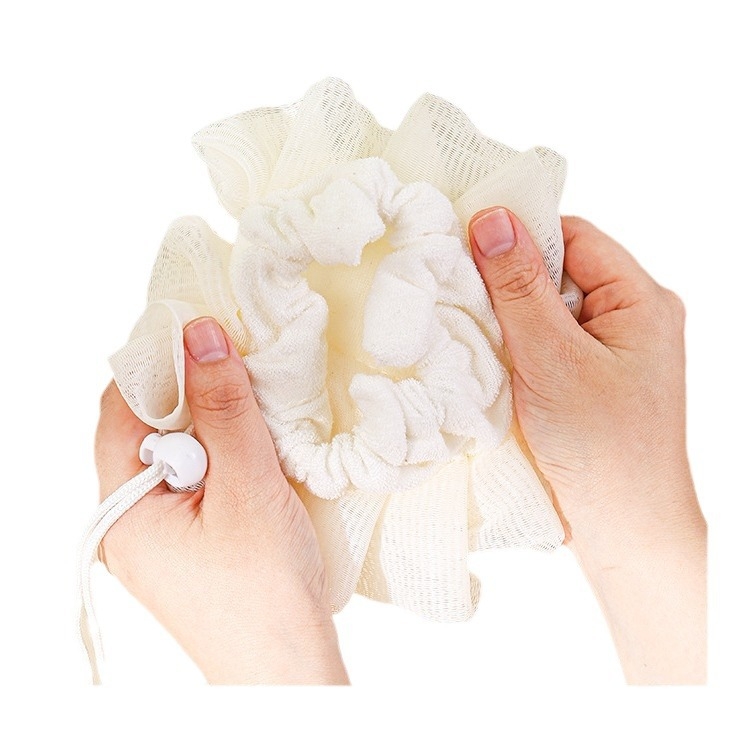 Директна доставка от фабриката може да постави сапун pe вана разтривател вана балон топка може да се окачи мека абсорбираща пяна мрежа