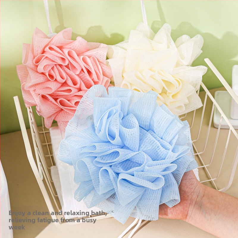 Priama dodávka z továrne môže vložiť mydlo pe kúpeľový rub kúpeľ bublinkový kúpeľ loptu možno zavesiť mäkkú absorpčnú penovú sieť